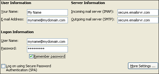 Check authentication box